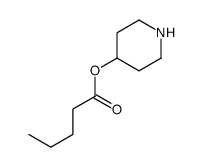 Pentanoic acid, 4-piperidinyl ester (9CI) structure