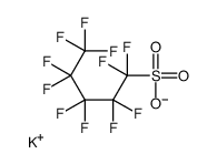 1,1,2,2,3,3,4,4,5,5,5-十一氟代-1-戊基磺酸钾 全氟代戊基磺酸钾结构式