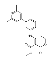 diethyl [[[3-(2,6-dimethyl-4-pyridyl)phenyl]amino]methylene]malonate结构式