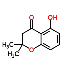 5-Hydroxy-2,2-dimethyl-3,4-dihydro-2H-1-benzopyran-4-one Structure