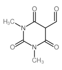 1,3-二甲基-2,4,6-三氧代-六氢-嘧啶-5-甲醛结构式