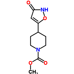 4-(3-羟基异噁唑)哌啶-1-羧酸甲酯结构式