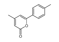 4-methyl-6-(4-methylphenyl)-2H-pyran-2-one Structure