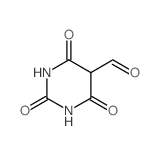 2,4,6-trioxo-1,3-diazinane-5-carbaldehyde结构式