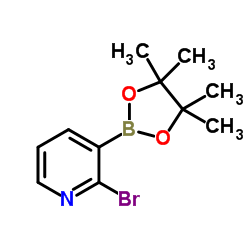 2-溴-3-(4,4,5,5-四甲基-1,3,2-二氧硼戊环-2-基)吡啶结构式