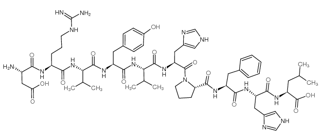 5-Valine-angiotensin I Structure