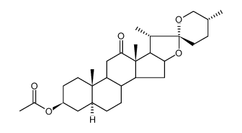 Hecogenin-acetat Structure