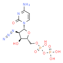 2'-azido-2'-deoxycytidine 5'-diphosphate Structure