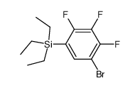 (5-bromo-2,3,4-trifluorophenyl)triethylsilane Structure