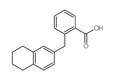 Benzoic acid,2-[(5,6,7,8-tetrahydro-2-naphthalenyl)methyl]-结构式