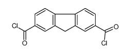 9H-fluorene-2,7-dicarbonyl chloride结构式
