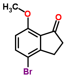 4-溴-7-甲氧基-1-茚酮结构式