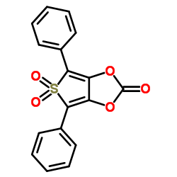 4,6-二苯基噻吩[3,4-D]-1,3-二氧代-2-酮-5,5-二氧化物结构式