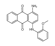 1-amino-4-[(2-methoxyphenyl)amino]anthraquinone Structure