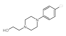 2-[4-(4-chlorophenyl)piperazin-1-yl]ethanol结构式