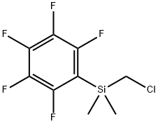 (chloromethyl)dimethyl(pentafluorophenyl)silane Structure