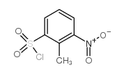 2-Methyl-3-nitrobenzene-1-sulfonyl chloride Structure