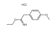 ethyl 4-methoxyphenylacetimidate hydrochloride结构式