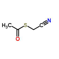 S-(Cyanomethyl) ethanethioate structure
