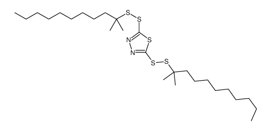 2,5-二(叔-十二烷基二硫代)-1,3,4-噻二唑结构式