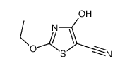 2-乙氧基-4-羟基噻唑-5-甲腈结构式