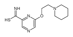 6-(2-piperidin-1-ylethoxy)pyrazine-2-carbothioamide Structure