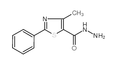 4-甲基-2-苯基-1,3-噻唑-5-甲醛结构式
