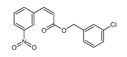 (3-chlorophenyl)methyl 3-(3-nitrophenyl)prop-2-enoate结构式