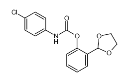 [2-(1,3-dioxolan-2-yl)phenyl] N-(4-chlorophenyl)carbamate结构式