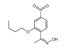 N-[1-(2-butoxy-4-nitrophenyl)ethylidene]hydroxylamine Structure