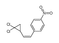 1-[2-(2,2-dichlorocyclopropyl)ethenyl]-4-nitrobenzene结构式