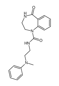 5-oxo-2,3,4,5-tetrahydro-benzo[e][1,4]diazepine-1-carboxylic acid 2-(N-methyl-anilino)-ethylamide结构式