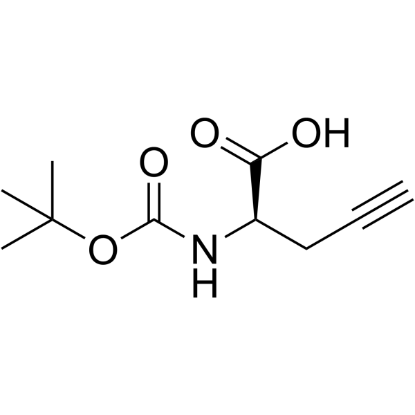 Boc-D-Propargylglycine Structure