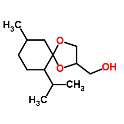 6-异丙基-9-甲基-1,4-二氧螺环[4,5]癸烷-2-甲醇结构式
