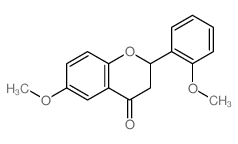 6-methoxy-2-(2-methoxyphenyl)chroman-4-one结构式