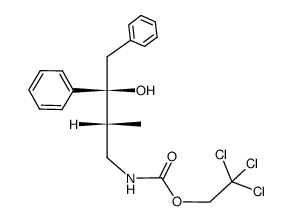 threo-(+/-)-2,2,2-Trichlorethyl-N-(3,4-diphenyl-2-methyl-3-butanol)-carbamat Structure