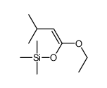 (1-ethoxy-3-methylbut-1-enoxy)-trimethylsilane Structure
