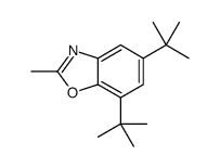 5,7-ditert-butyl-2-methyl-1,3-benzoxazole Structure