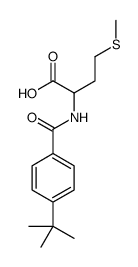 2-[(4-叔丁基苯甲酰基)氨基]-4-(甲基硫代)丁酸结构式