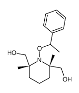cis-2,6-bis-hydroxymethyl-2,6-dimethyl-1-(1-phenylethoxy)piperidine Structure