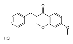 1-(2,4-dimethoxyphenyl)-3-pyridin-4-ylpropan-1-one,hydrochloride Structure