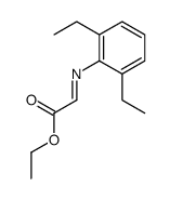 ethyl 2-(2,6-diethylphenyl)iminoacetate Structure