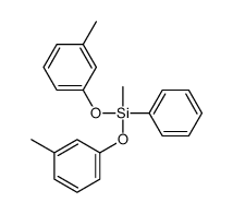 methyl-bis(3-methylphenoxy)-phenylsilane结构式