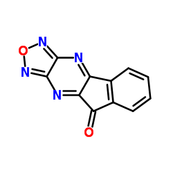 9H-茚并[1,2-b][1,2,5]恶二唑并[3,4-e]吡嗪-9-酮结构式