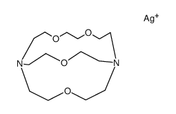 4,7,13,18-tetraoxa-1,10-diazabicyclo[8.5.5]icosane, silver(I) salt Structure