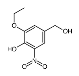 Benzenemethanol, 3-ethoxy-4-hydroxy-5-nitro- (9CI) Structure