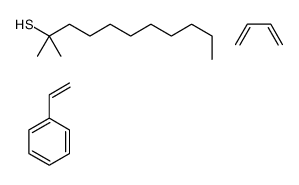 buta-1,3-diene,2-methylundecane-2-thiol,styrene Structure