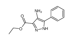 4-氨基-3-苯基-1H-吡唑-5-羧酸乙酯结构式