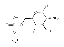 D-葡萄糖胺6-磷酸 钠盐结构式