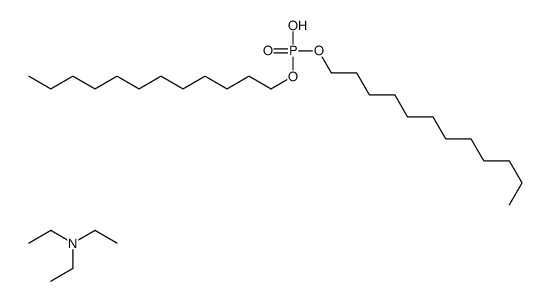 didodecyl hydrogen phosphate,N,N-diethylethanamine结构式